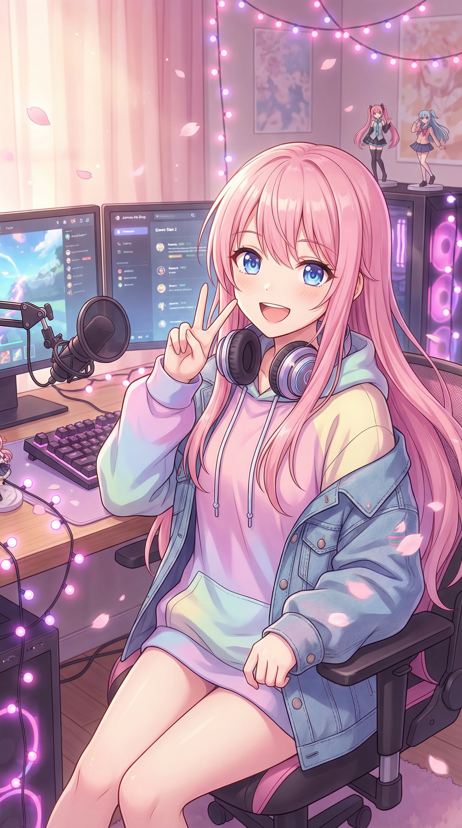 大象传媒原创视频 - 粉发少女的直播日常